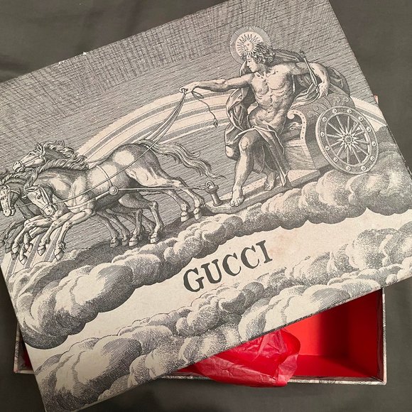 Art Gucci Shoes Drawing Genuine GUCCI Printed Lithograph Shoe Or